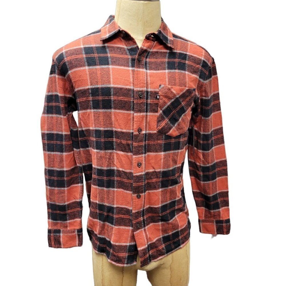 JUNK Food Clothing Men's Long Sleeve Plaid Shirt.  Size Small.  NWT $59